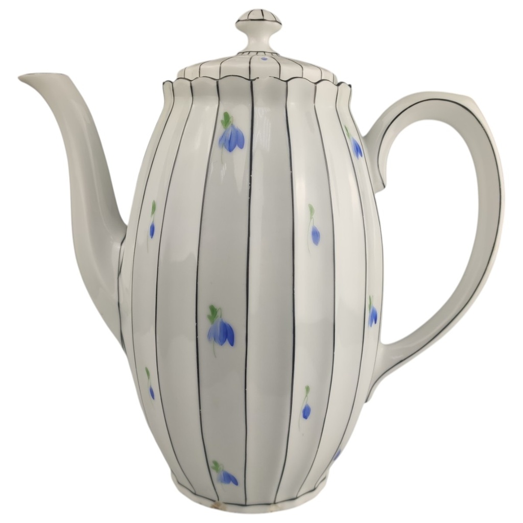 [1823052-1] Kaffeekanne 1,6 L Bauer & Pfeiffer Württemberg Streublümchen Blau Grün