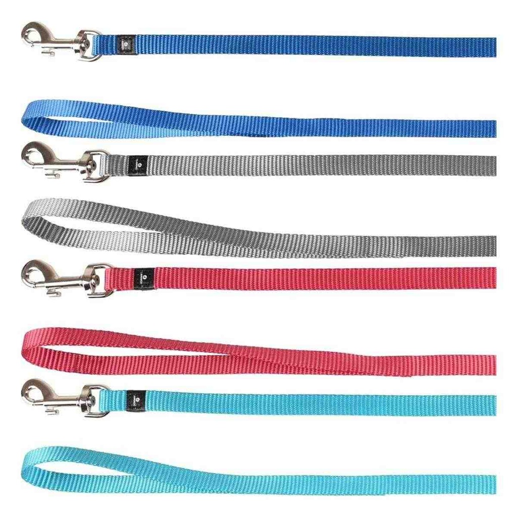 [2126598] Hundeleine Hunde Leine mehrere Farben Flamingo Ziggi (Blau, 130 cm x 10 mm, Blau)