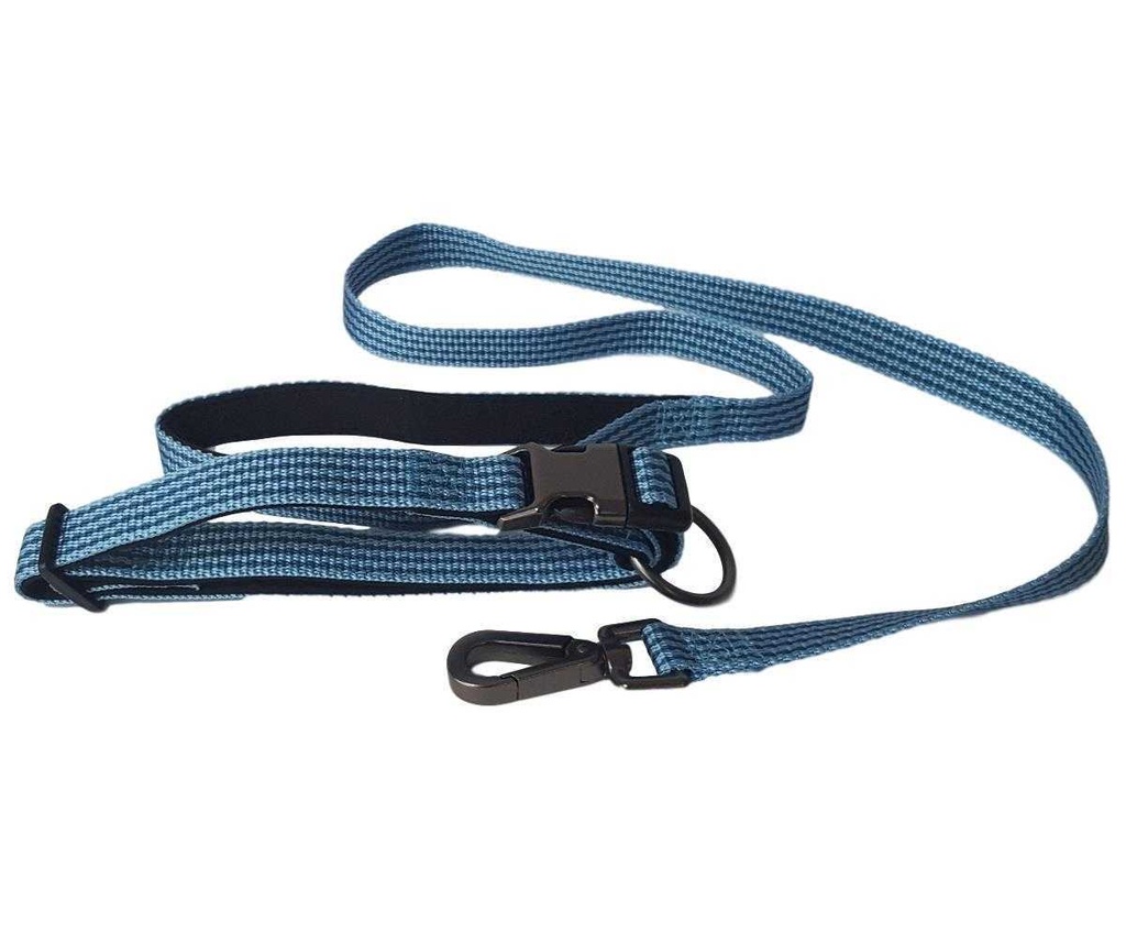 [SET-458128512-016] Hundeleine mit Hundehalsband mehrere Farben Flamingo Jannu (Blau, 20-35 cm x 10 mm, 100 cm x 15 mm)