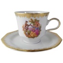 Espressotasse mit Untertasse & Winterling Marktleuthen Fragonard Liebespaar