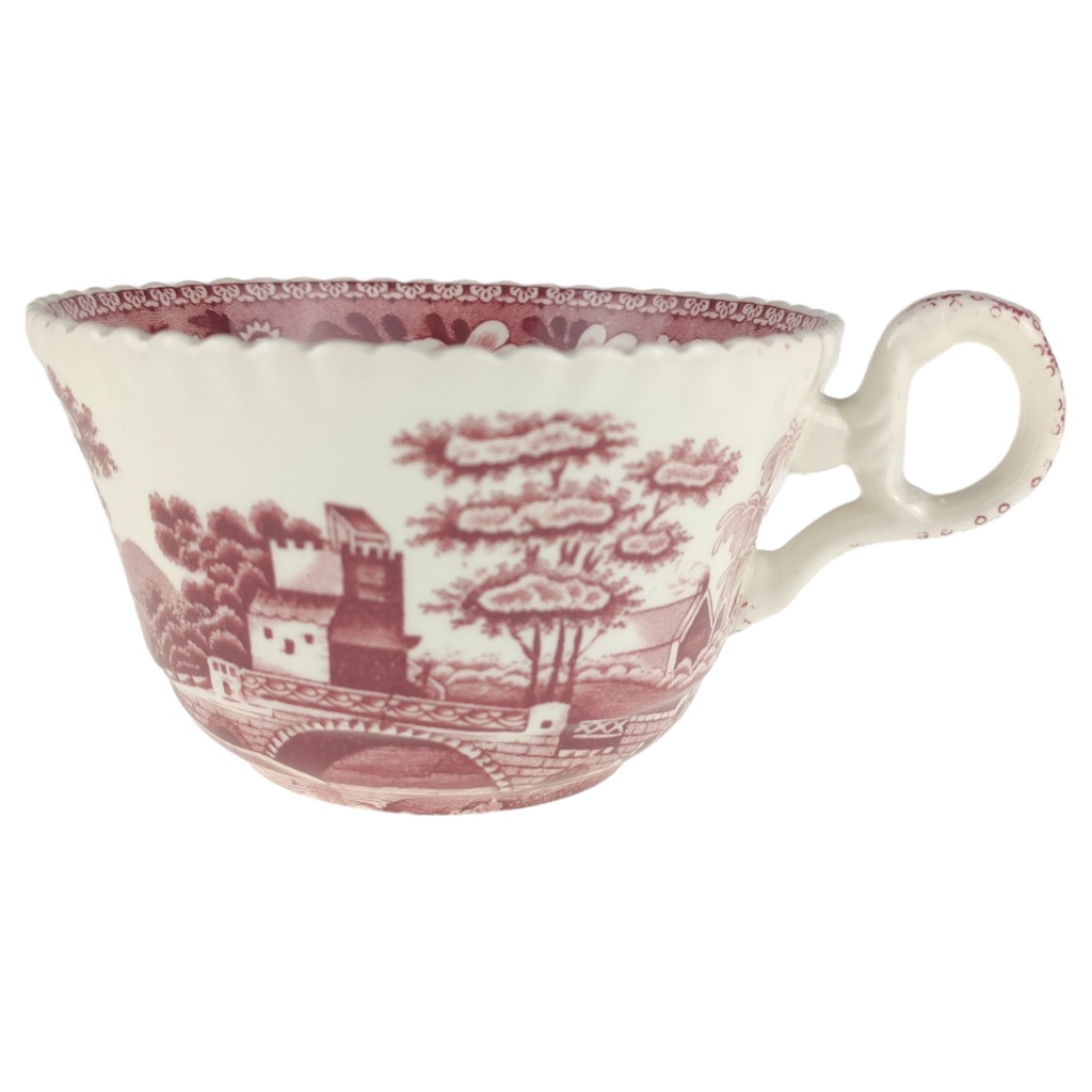 [1806006-2] Kaffeetasse Spode Copeland Pink Tower Rot (gebraucht - sehr gut)