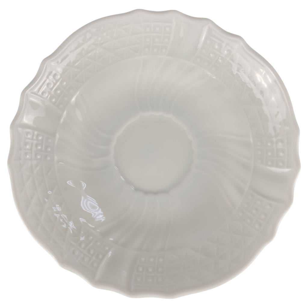 [1806022-2] Untertasse für Kaffee 14 cm Hutschenreuther Dresden Weiß (gebraucht - sehr gut)