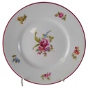 Brotteller 16,2 cm Hutschenreuther Olivia bunte Blumen roter Rand