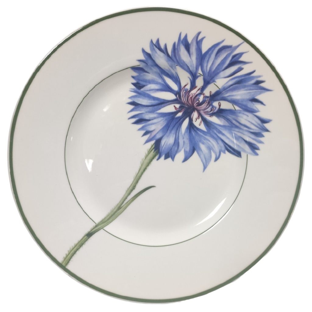 [1806215-5] Kuchenteller 21,5 cm Villeroy & Boch Flora Kornblume (gebraucht - neuwertig)