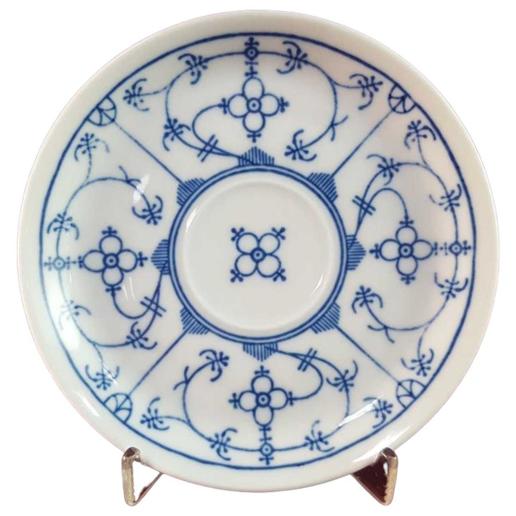 [45816388] Untertasse für Kaffee 14,4 cm Winterling Schwarzenbach Indisch Blau Strohblume (gebraucht - sehr gut)