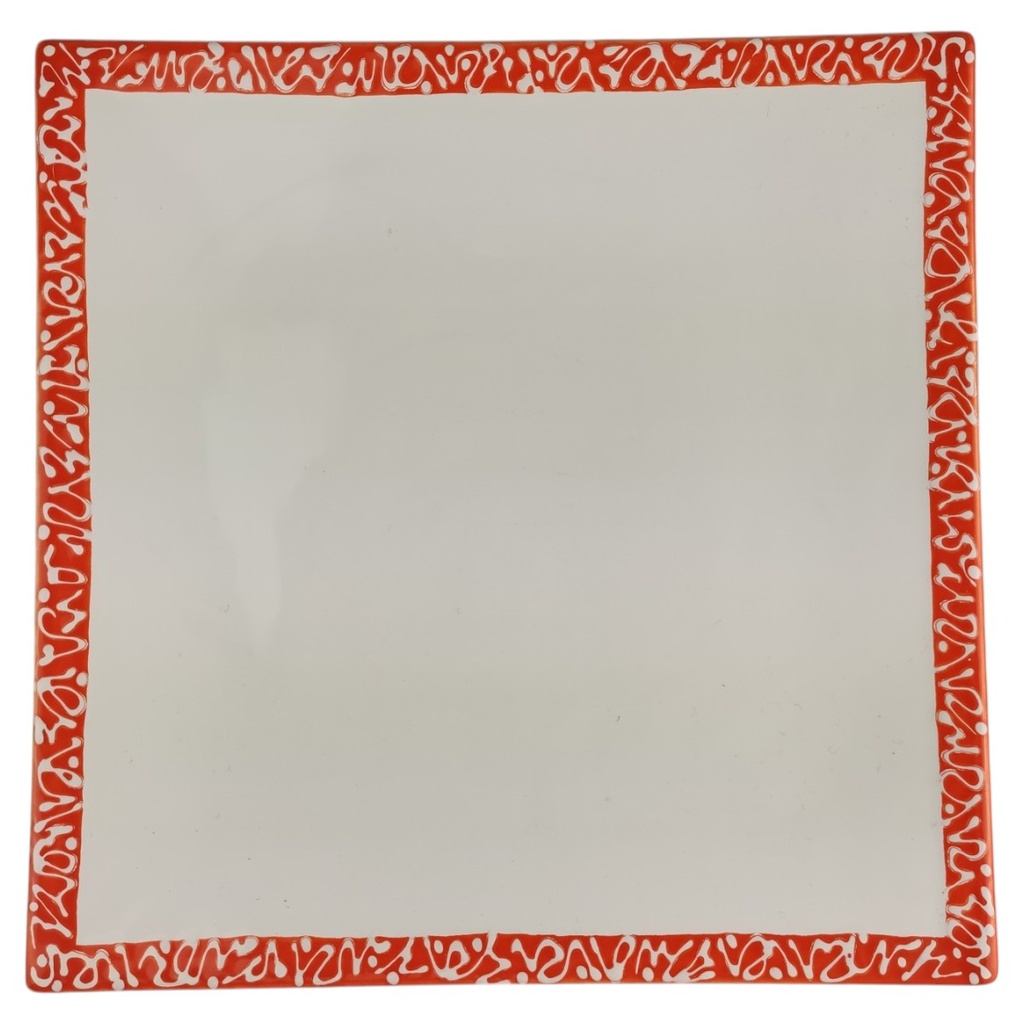 [1822972-1] Speiseteller 35,6 cm Gmunder Keramik Selektion Orange (gebraucht - sehr gut)