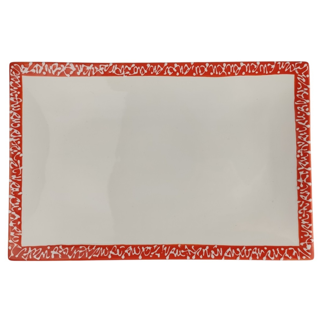 [1822973-1] Servierplatte 30x19,7 cm Gmunder Keramik Selektion Orange (gebraucht - sehr gut)