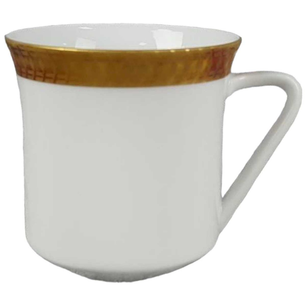 [1822991-1] Kaffeetasse Tasse Goldrand Thomas Porzellan Unbekannte Formen Weiß (gebraucht - sehr gut)