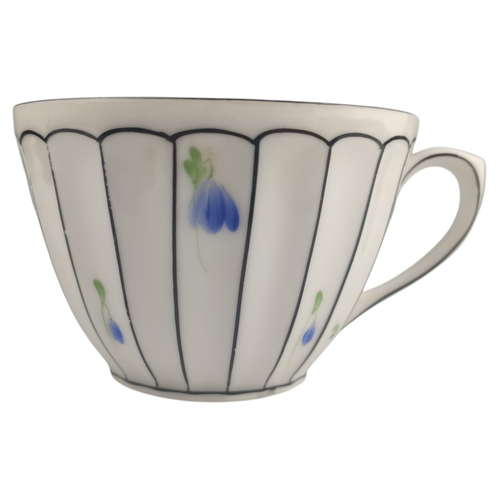 [1823054-1] Kaffeetasse Bauer & Pfeiffer Württemberg Streublümchen Blau Grün (gebraucht - sehr gut)