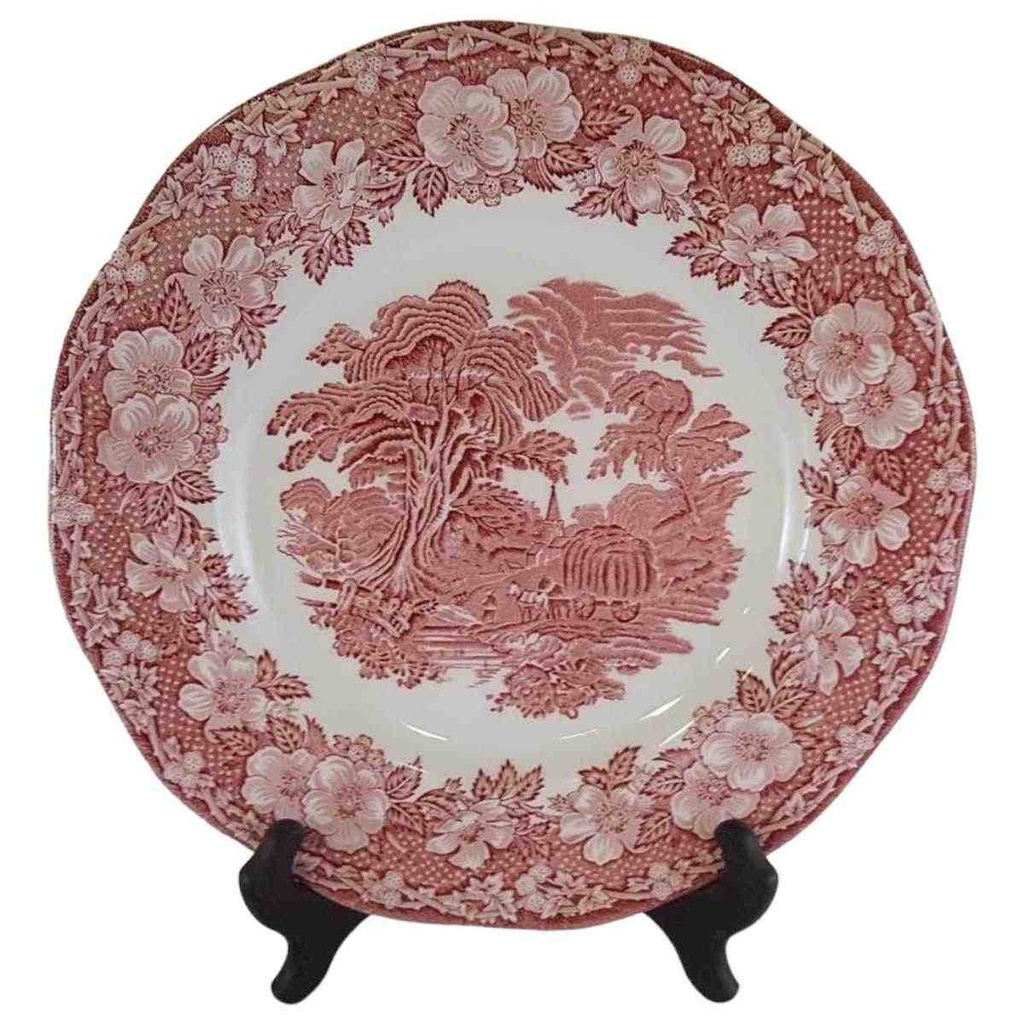 [45811567-1] Speiseteller Essteller 25 cm Unicorn Woodland Rot (gebraucht - sehr gut)