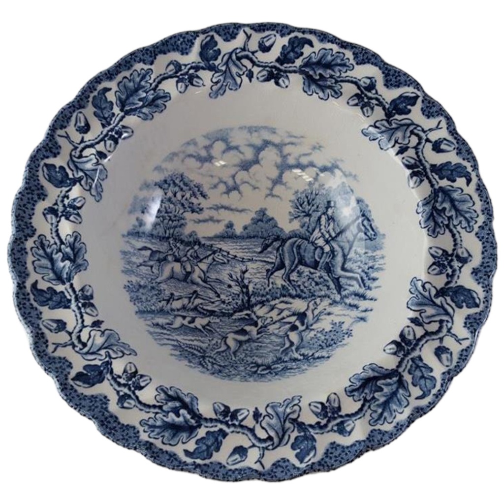 [45813684-1] Dessertschale mit Fahne 15,2 cm Myott Country Life Blau (gebraucht - sehr gut)
