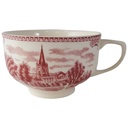 Teetasse Tasse mit Innendekor Johnson Bros Old Britain Castles Rot