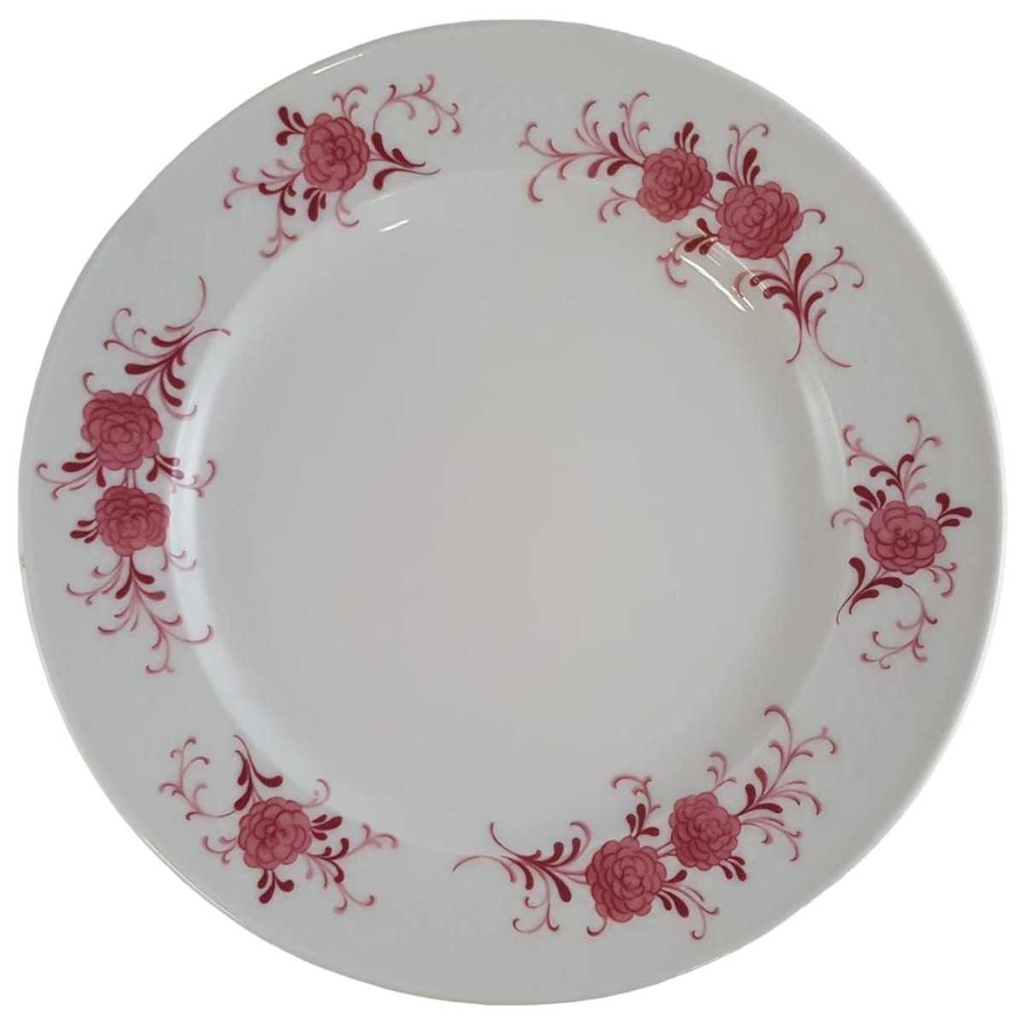 [458138191] Kuchenteller Dessertteller 19,3 cm Seltmann Weiden Annabell rote Blüte 26043 (gebraucht - sehr gut)