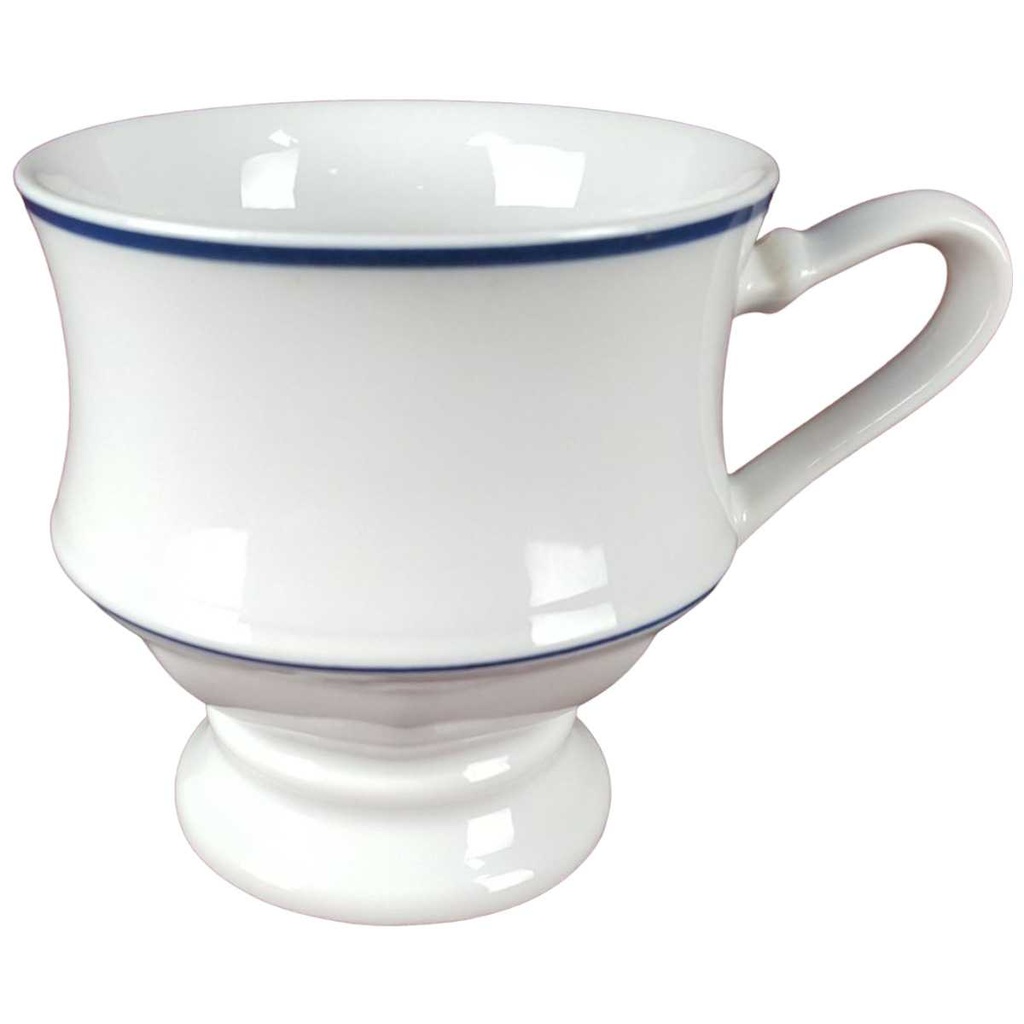 [458138239-001] Kaffeetasse Tasse Villeroy & Boch Gallo Leonardo Bistro Weiß Blau (gebraucht - sehr gut)