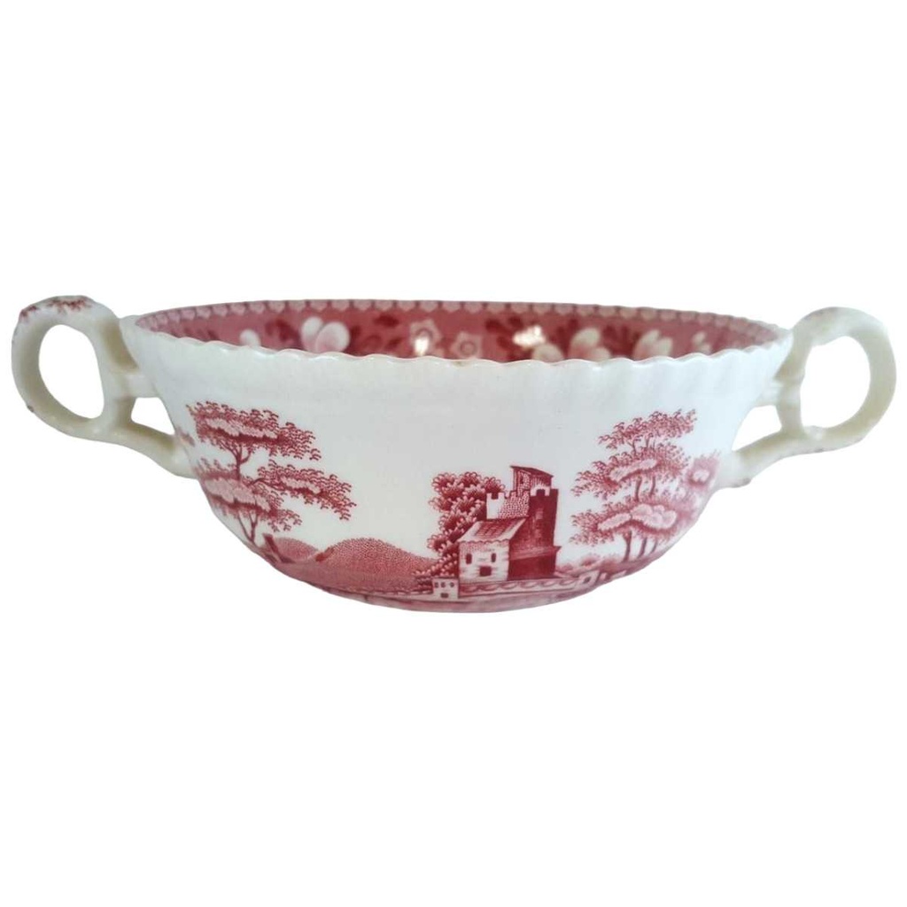 [45811208] Suppentasse Suppenbecher Spode Copeland Pink Tower (gebraucht - sehr gut)