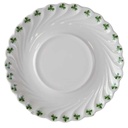 Untertasse für Tee/Kaffee 14,5 cm Haviland Limoges Torse Trefle Vert Kleeblatt