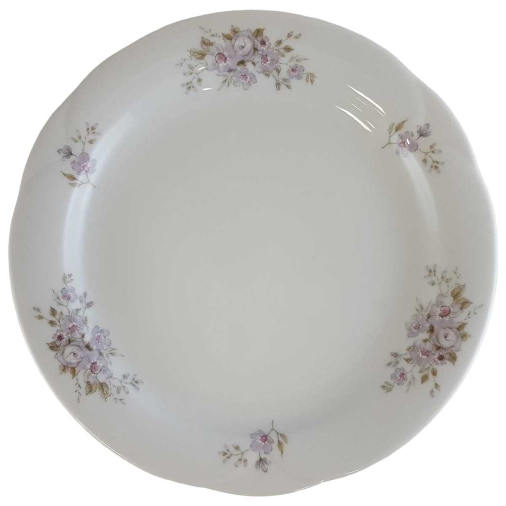 [45815332] Kuchenteller Dessertteller Frühstücksteller 20 cm Arzberg Corso lila Blüten (gebraucht - sehr gut)