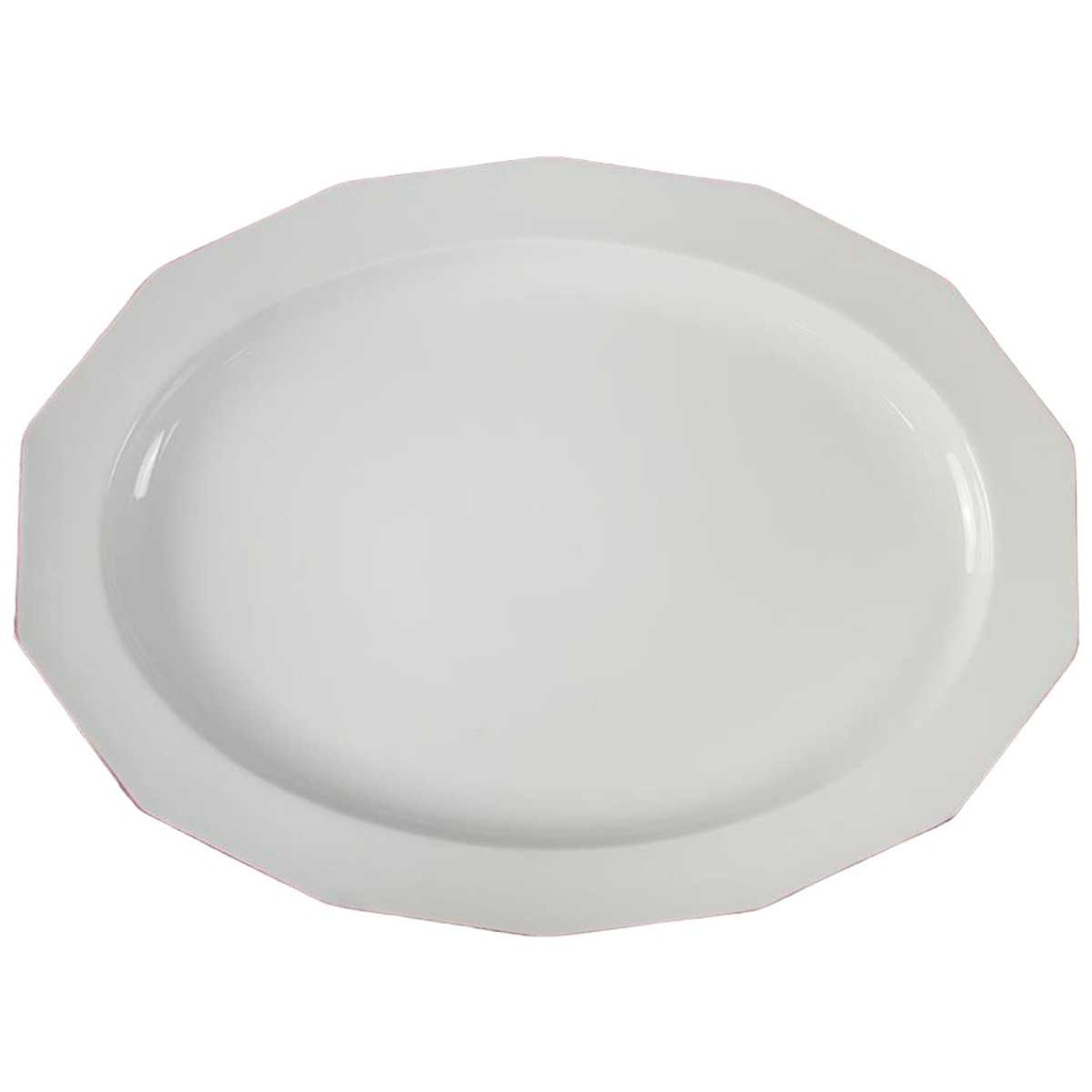 [45816809001] Servierplatte Fleischplatte Steakplatte 32x24,6 cm Thomas Porzellan Festival Luzern Rot (gebraucht - gut)