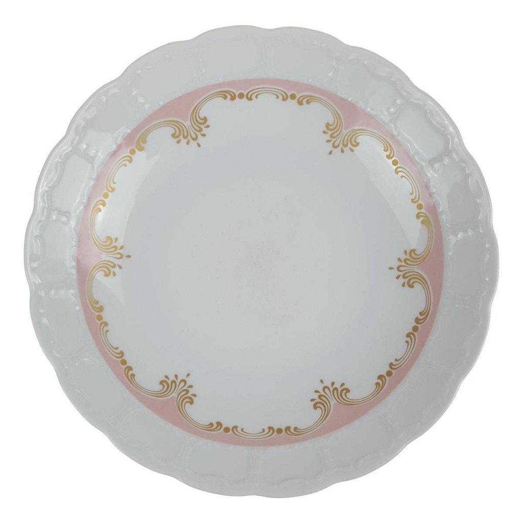 [458168307-1] Suppenteller 21,5 cm K & A Krautheim Rialto Rosa Gold (gebraucht - gut)