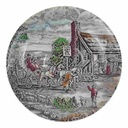 Untertasse für Tee 14,3 cm Wood & Sons England The Post House Bunt Historismus