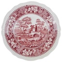Kuchenteller Dessertteller Frühstücksteller 19,5 cm Spode Copeland Pink Tower Rot