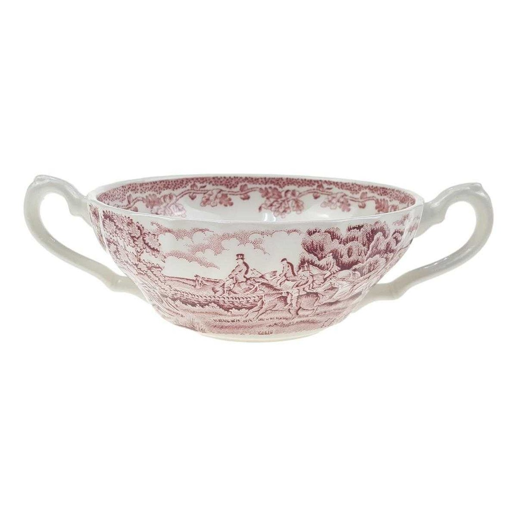 [98124-2] Suppentasse Suppenbecher Myott Country Life Rot (gebraucht - sehr gut)