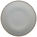Kuchenteller Dessertteller Goldrand 19,7 cm Zeh Scherzer Rillenrelief 1689