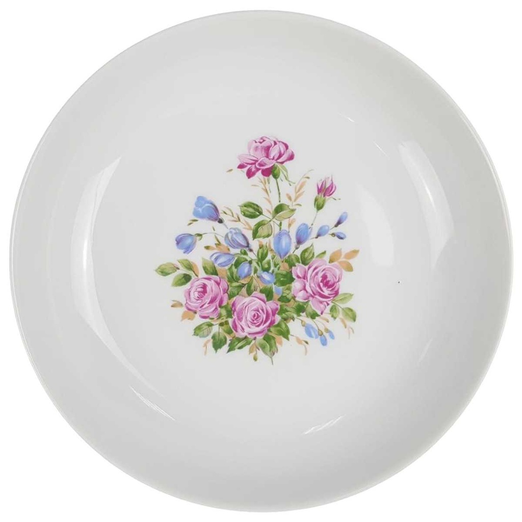 [98205-1] Suppenteller 20 cm Melitta Blumendekor Bunt Blumen (gebraucht - sehr gut)
