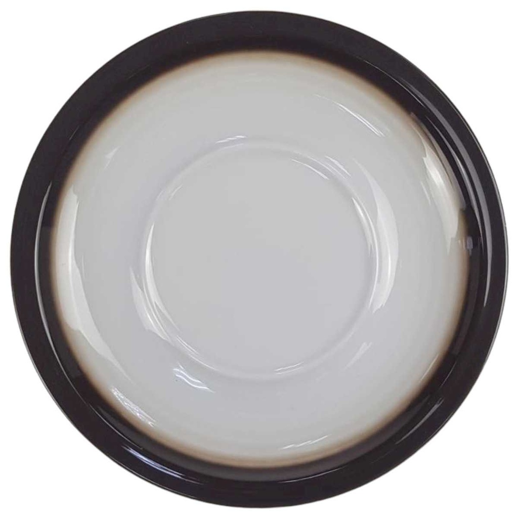 [98293-1] Untertasse 16 cm Winterling Röslau Relief brauner Rand (gebraucht - sehr gut)