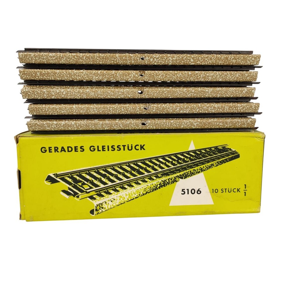[SET10-1816864-1] 10er Set gerades Gleis 180 mm Spur H0 Märklin (mit OVP, gebraucht - sehr gut)